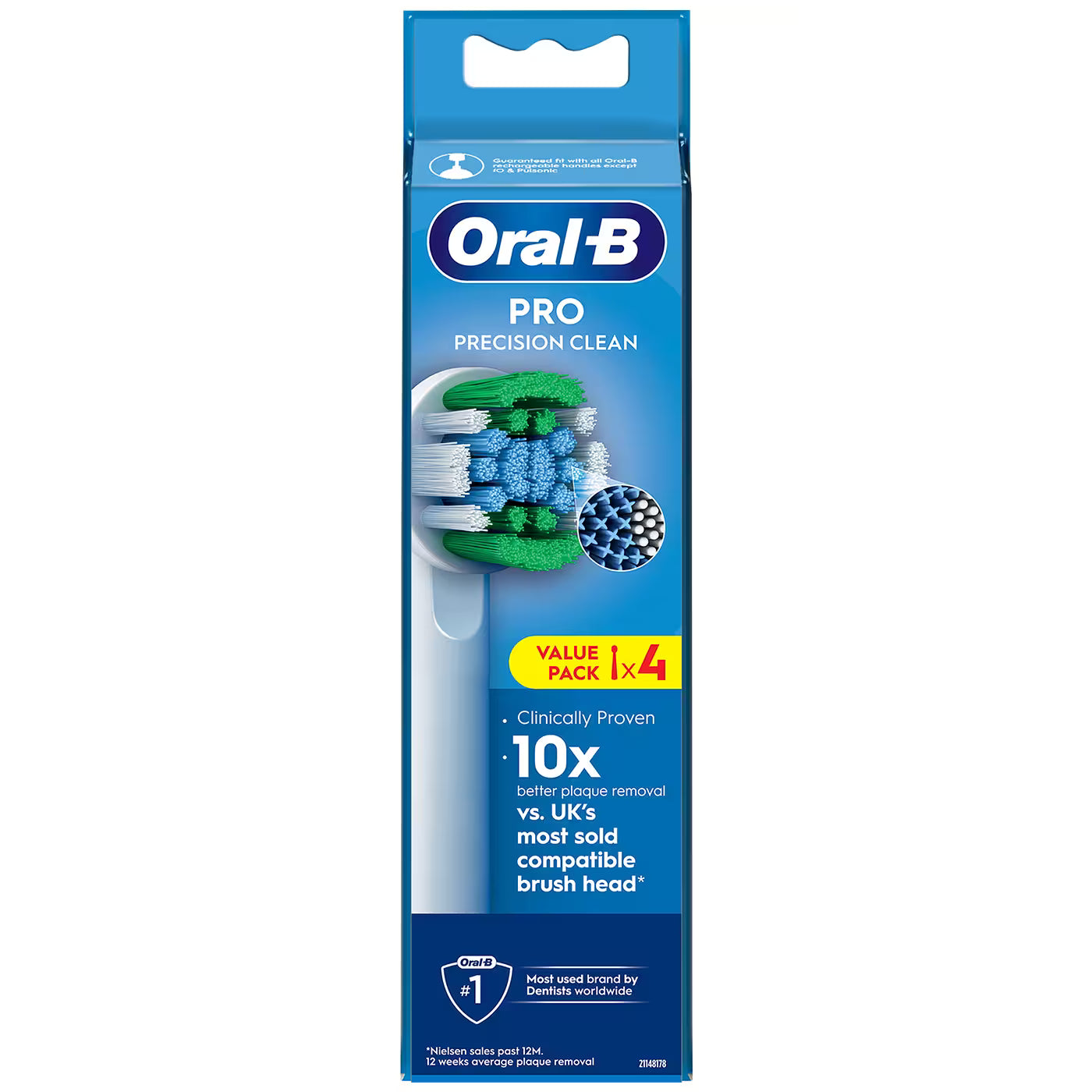 Oral-B Pro Precision Clean Replacement Heads 4 Pack