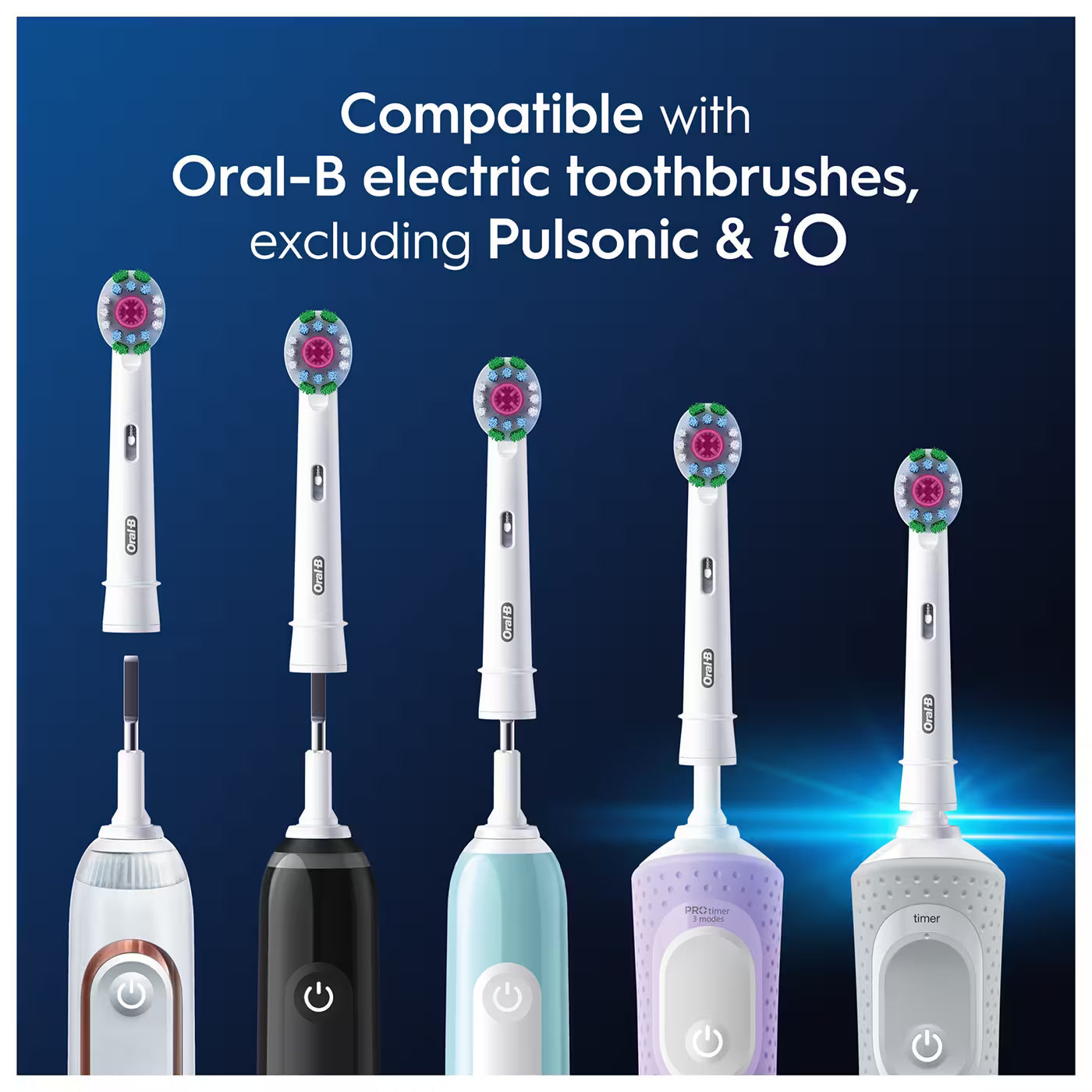 Oral-B 3D White Replacement Heads 4 Pack