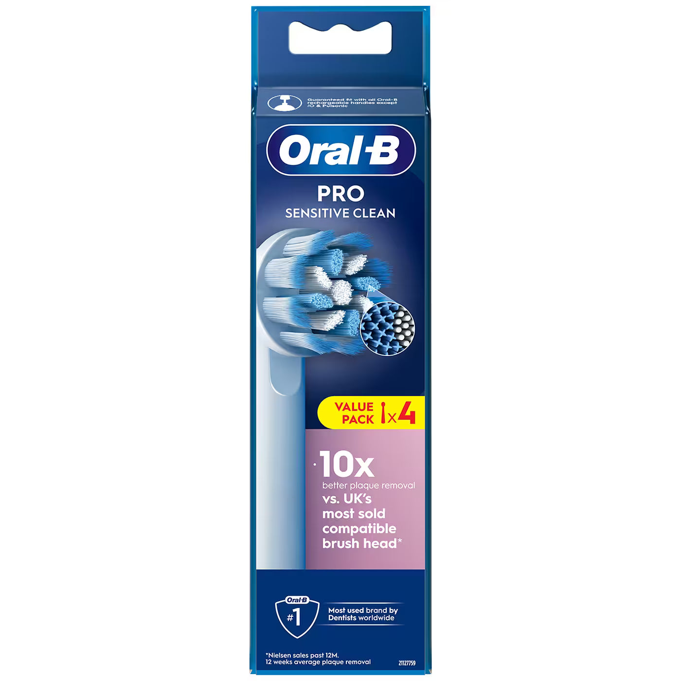 Oral-B Pro Sensitive Clean Replacement Heads 4 Pack