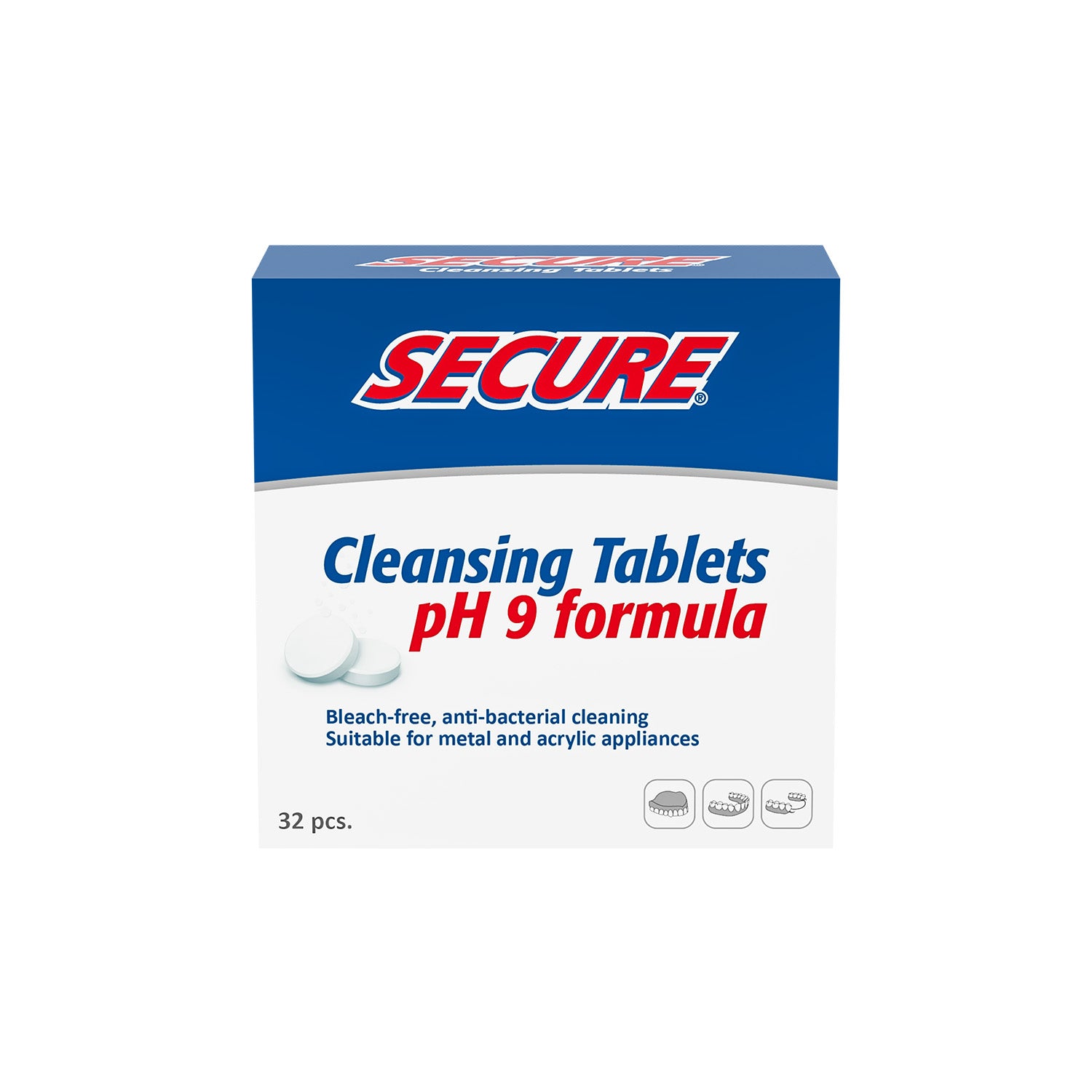 Secure Cleansing Tablets 32's pcs - main image