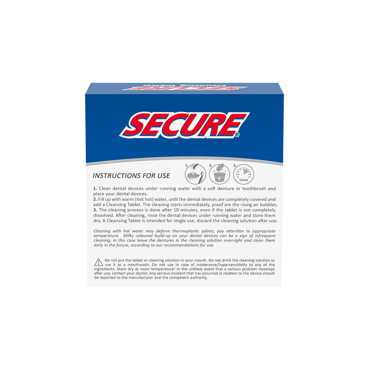 Secure Denture Cleaning Tablets 32'