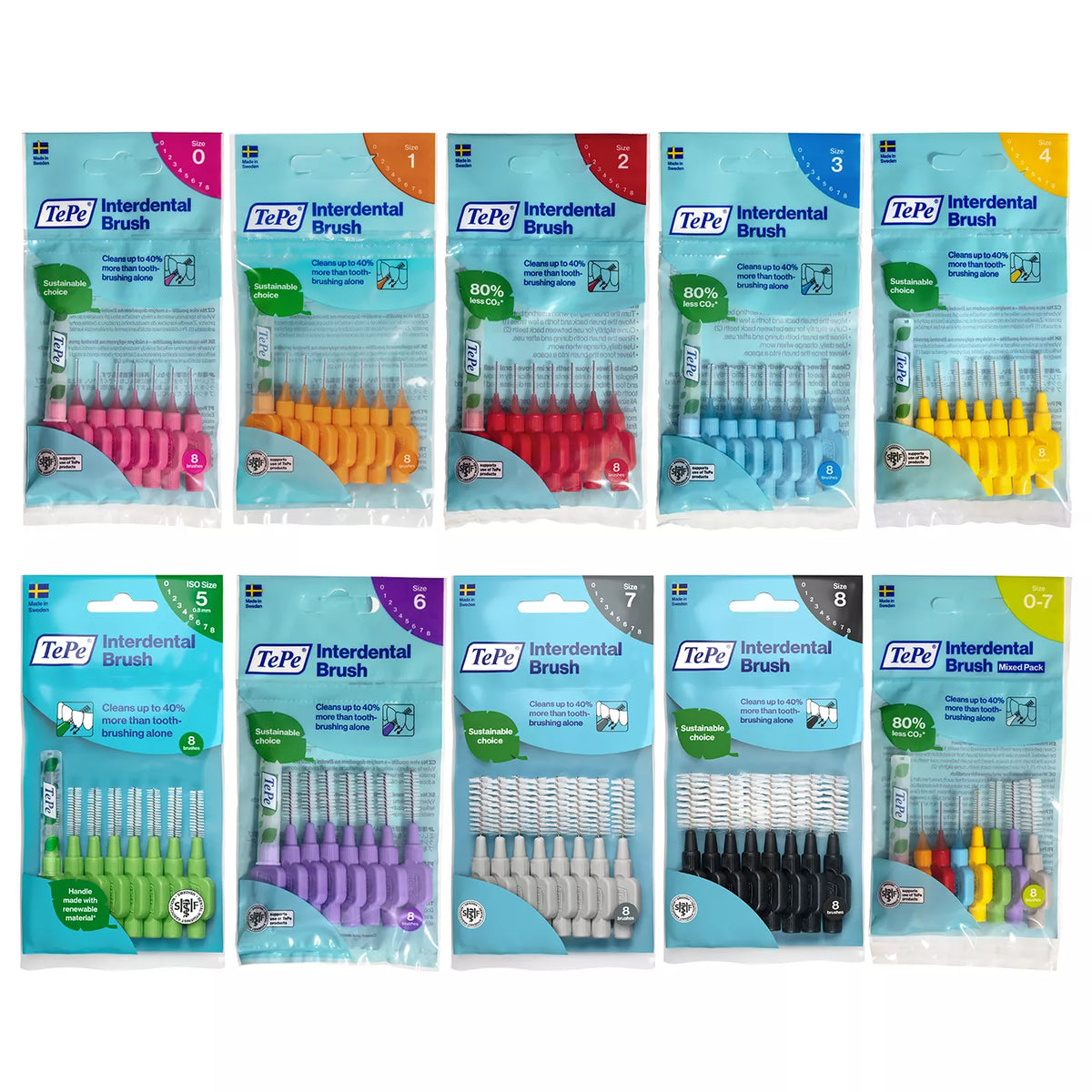 TePe Original Interdental Brushes 8 Pack