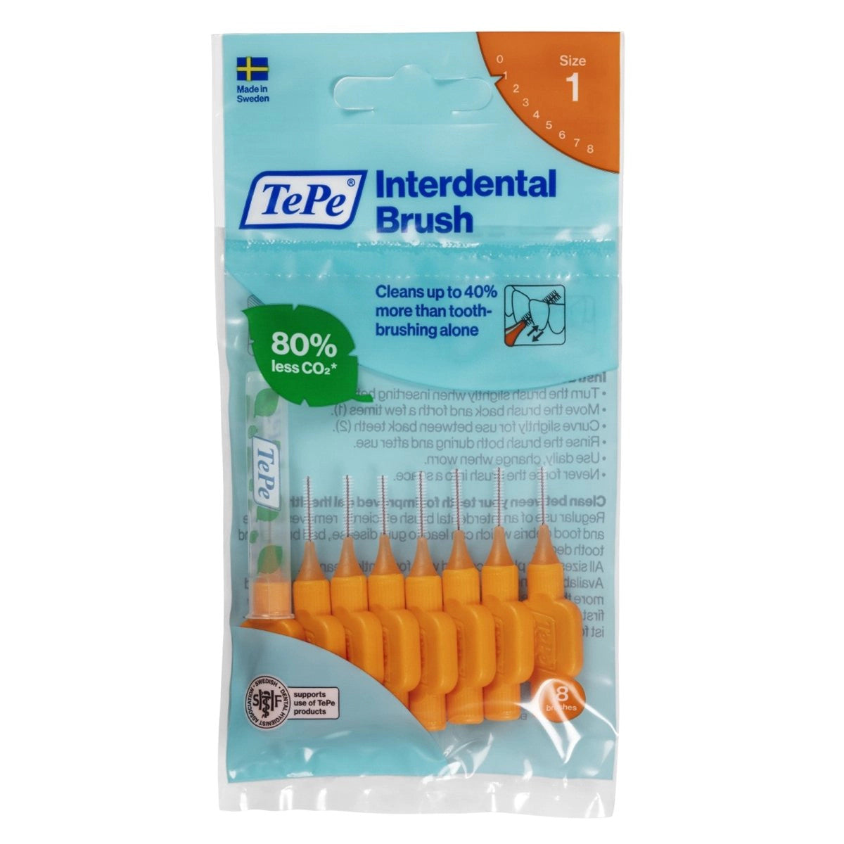 TePe Original  Interdentals 8-Pack Orange - 0.45mm image