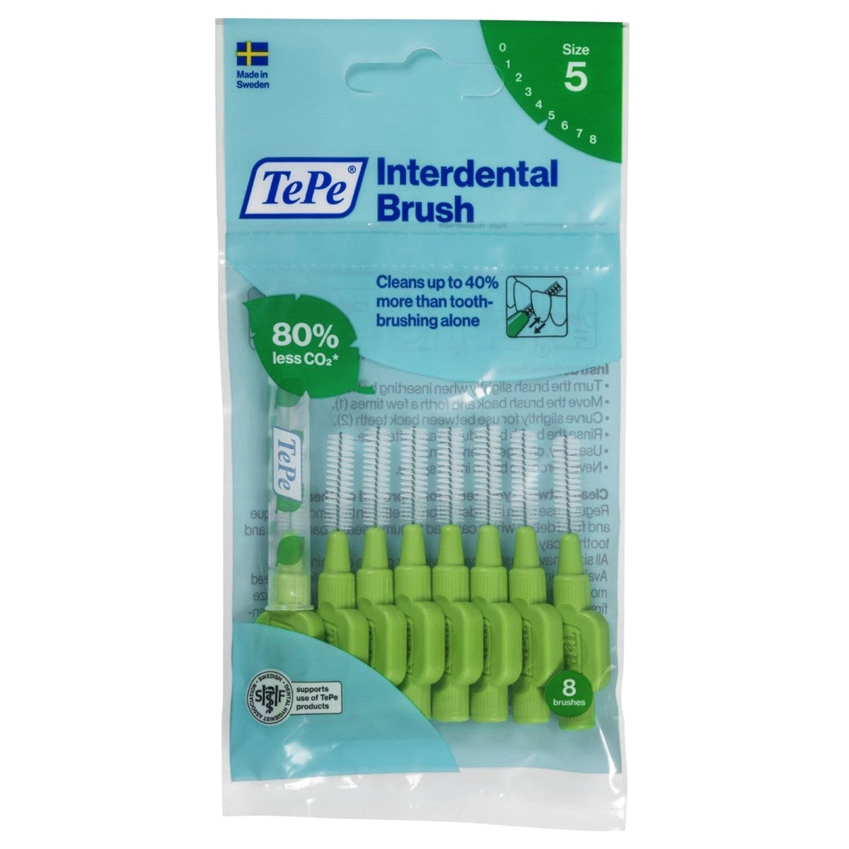TePe Original  Interdentals 8-Pack Green - 0.8mm image