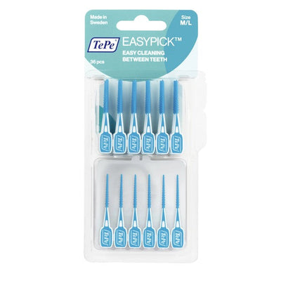 TePe EasyPick 36's Interdental Brush Blue - M/L image