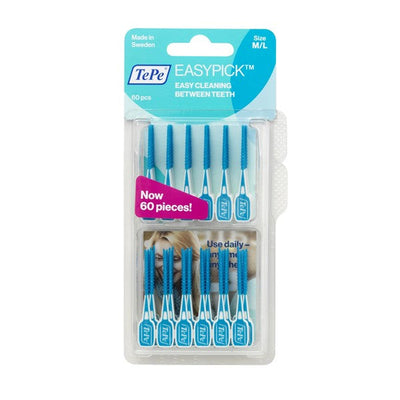 Tepe Easypick | Toothpicks | Interdental Brushes 60'S Blue - M/L image