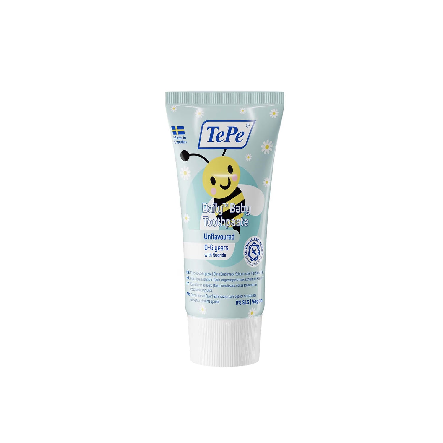 TePe Daily Baby Toothpaste Unflavoured Fluoride 50ml - main image