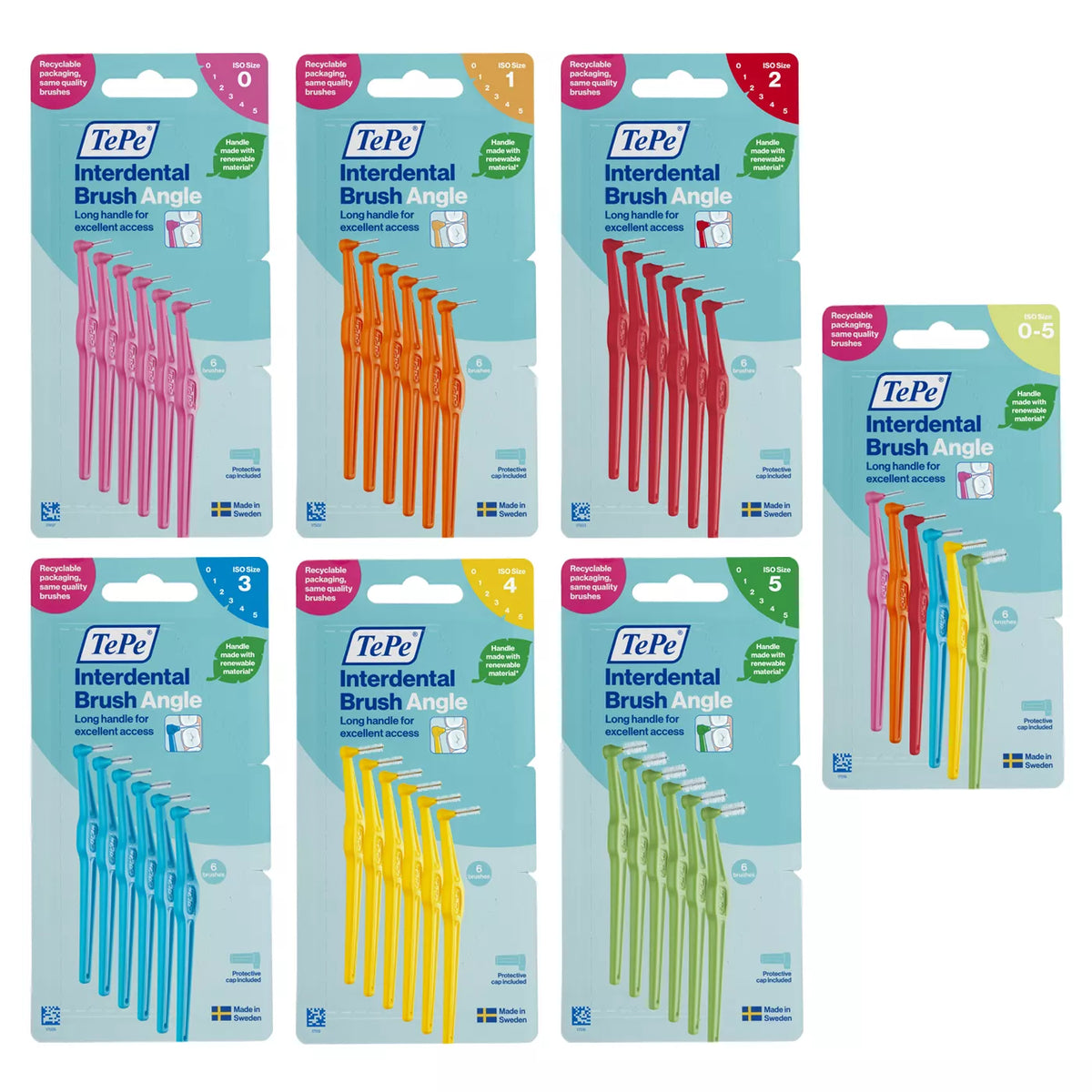 TePe Angle Interdental Brushes 6 Pack