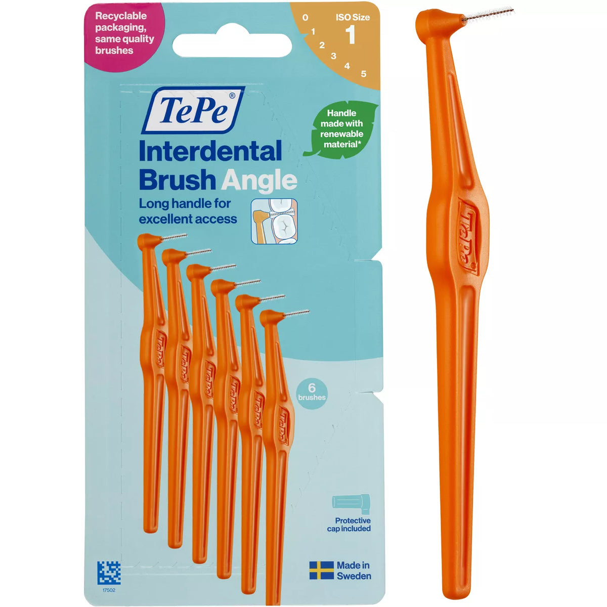 TePe Angle Interdental Brushes 6 Pack