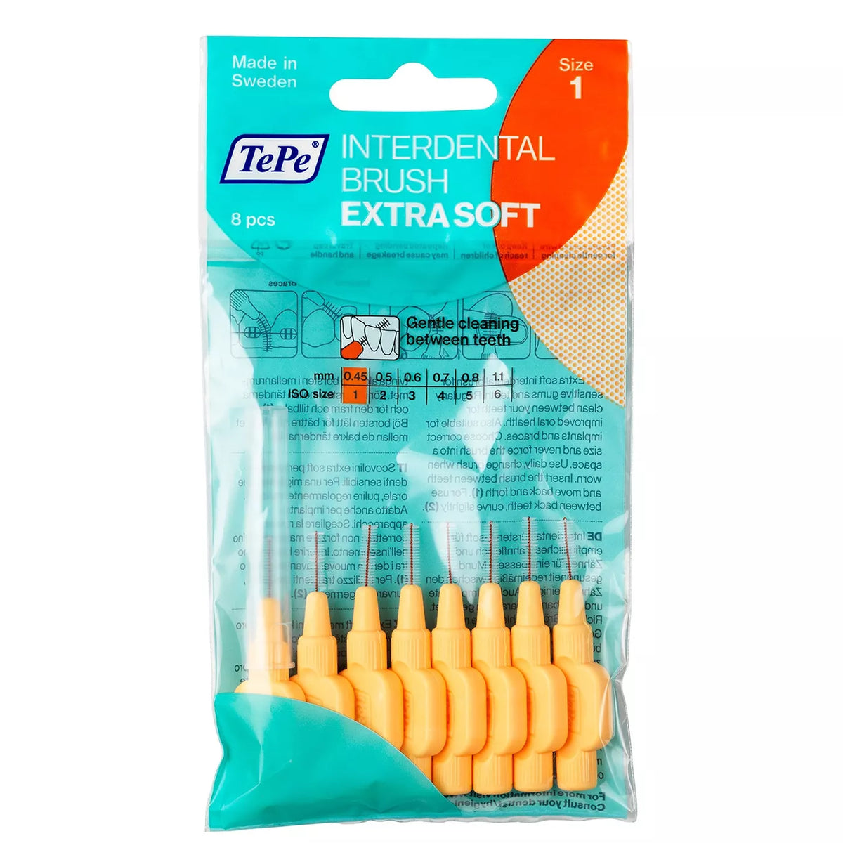 TePe Extra Soft Interdental Brushes 8 Pack