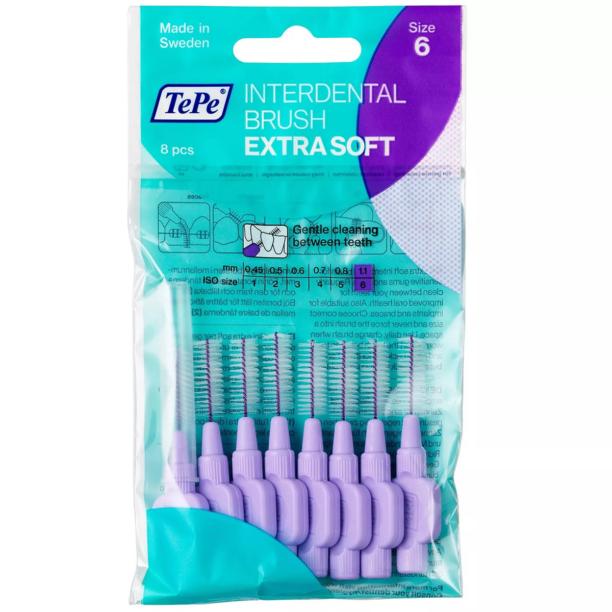 TePe Extra Soft Interdental Brushes 8 Pack