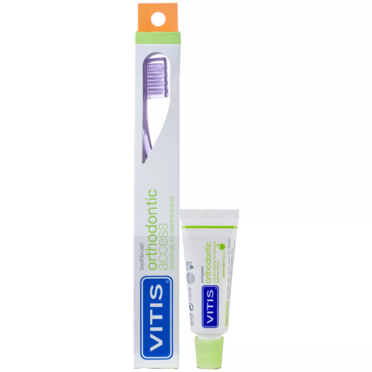 VITIS Orthodontic Access Toothbrush + 15ml Orthodontic Toothpaste
