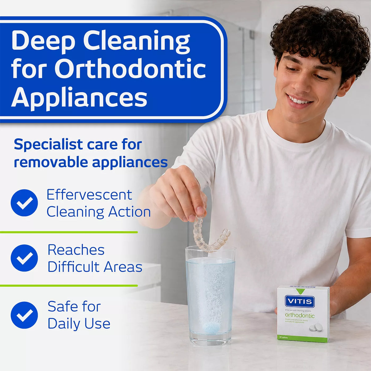VITIS Orthodontic Effervescent Cleansing Tablets