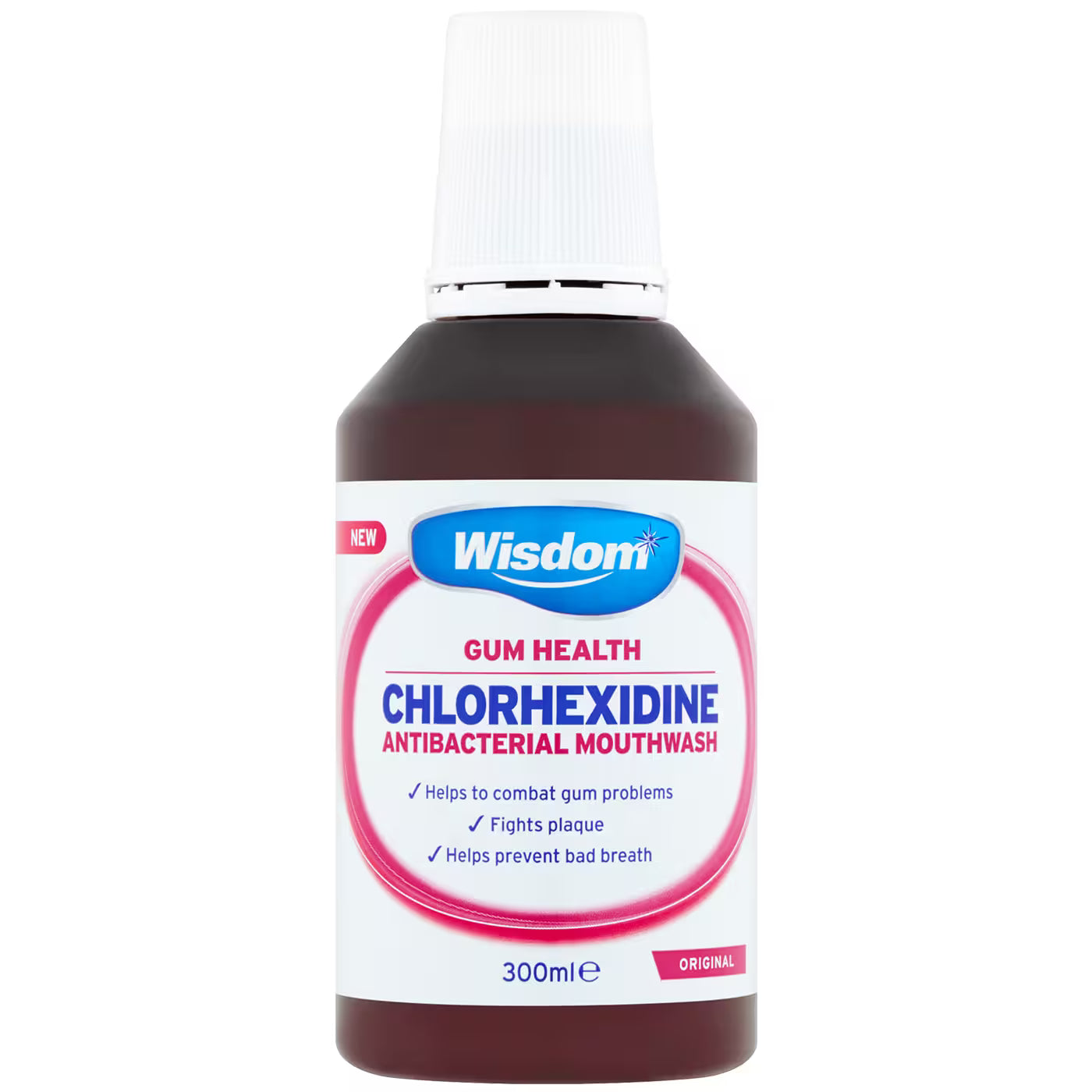 Wisdom Chlorhexidine 0.2% Mouthwash (300ml) - Mint & Original