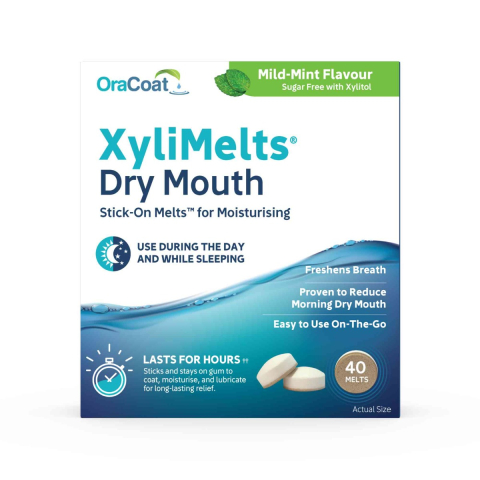 Xylimelts Discs For Dry Mouth 40's - Mild Mint