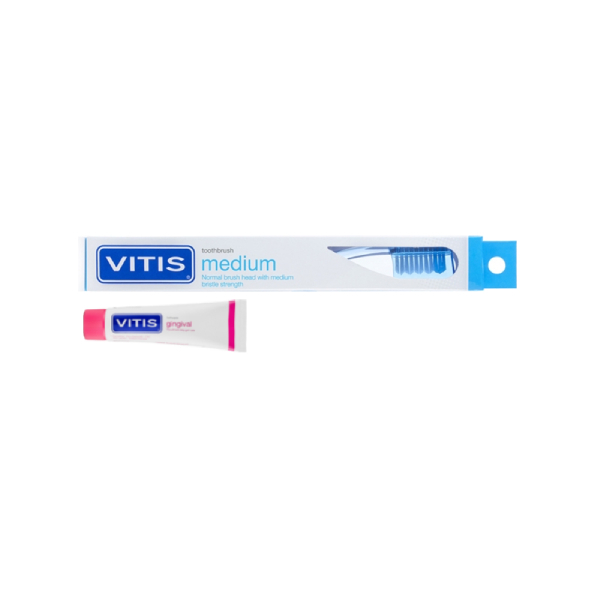 Vitis Toothbrush Medium Access Brush Inc: 15ml Gingival Toothpaste