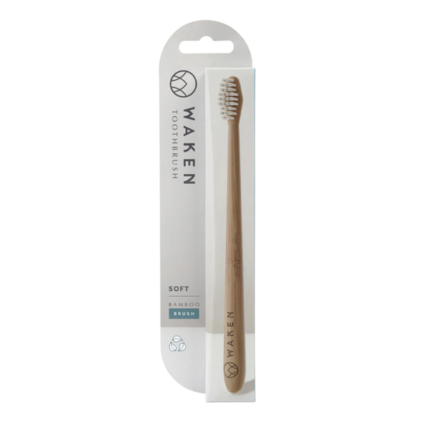 WAKEN SOFT Bamboo Tooth Brush (White)