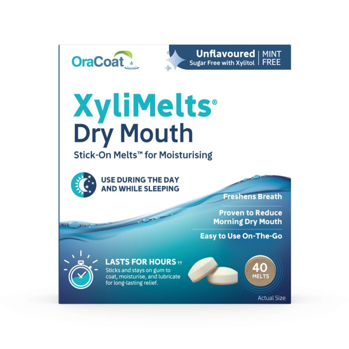 Xylimelts Discs For Dry Mouth 40's - Unflavoured